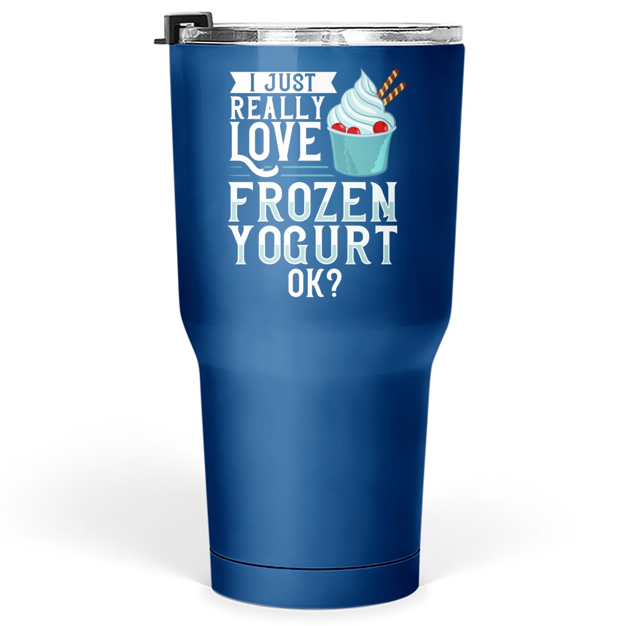 Frozen Yogurt Froyo Recipes Machine Ice Cream Tumblers 30 oz