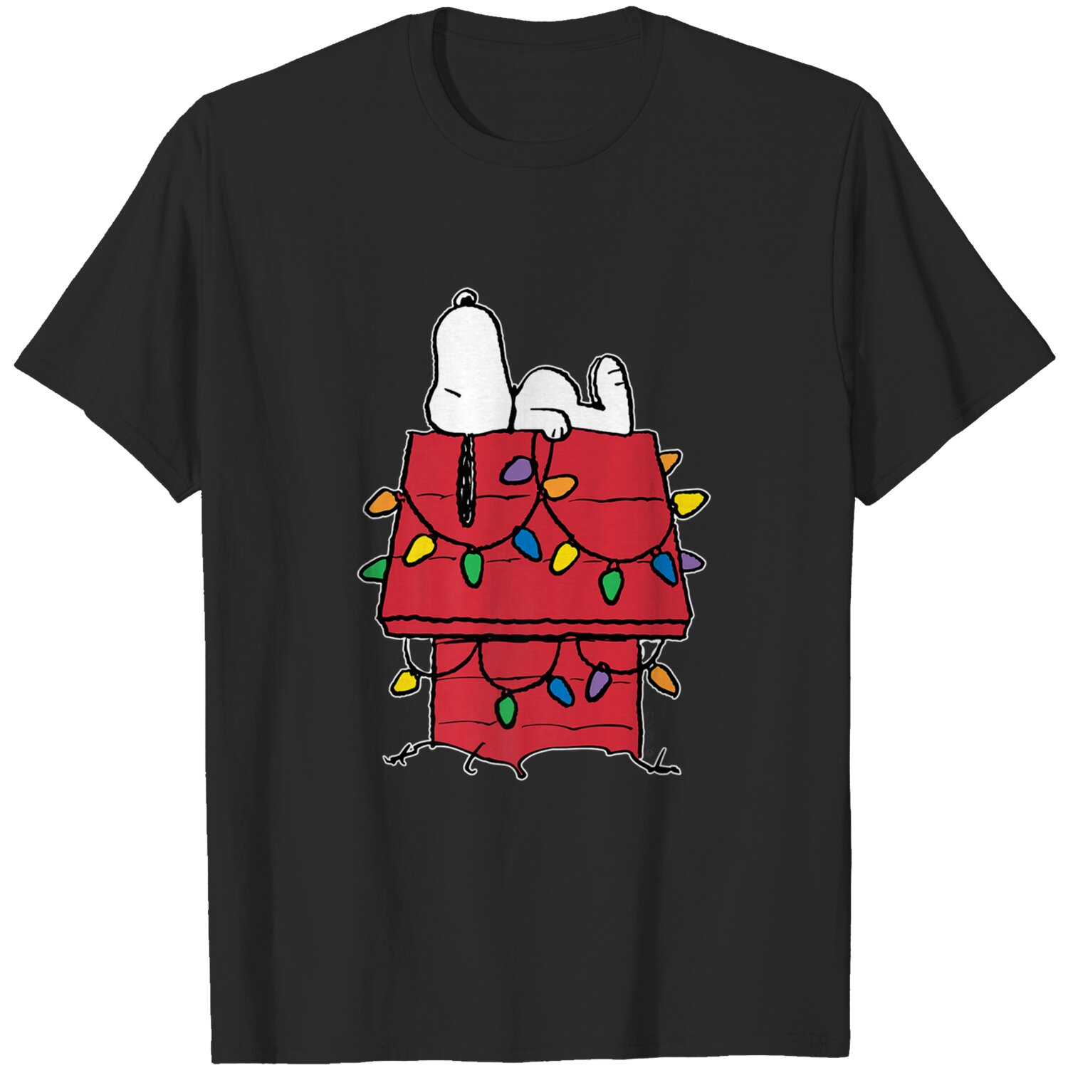 Snoopy Christmas Lights T-Shirts
