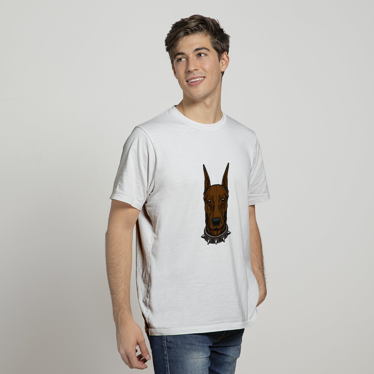Animal Dobermann Spikes T Shirt