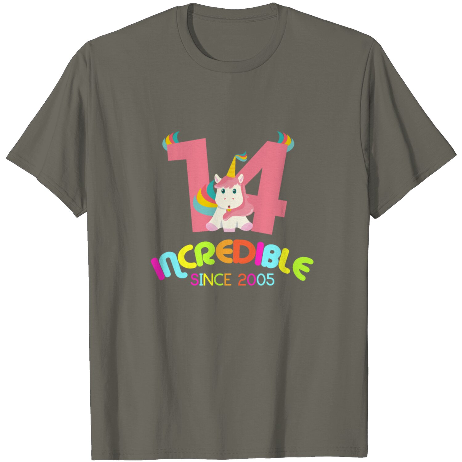 14th Birthday Celebration Gift Incredible Since T Shirt