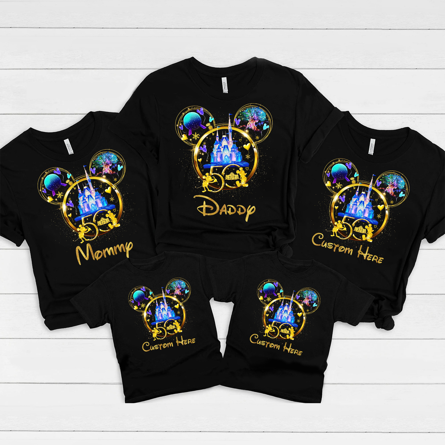 Walt Magic World 50th Anniversary Disneyworld Matching Family Shirt