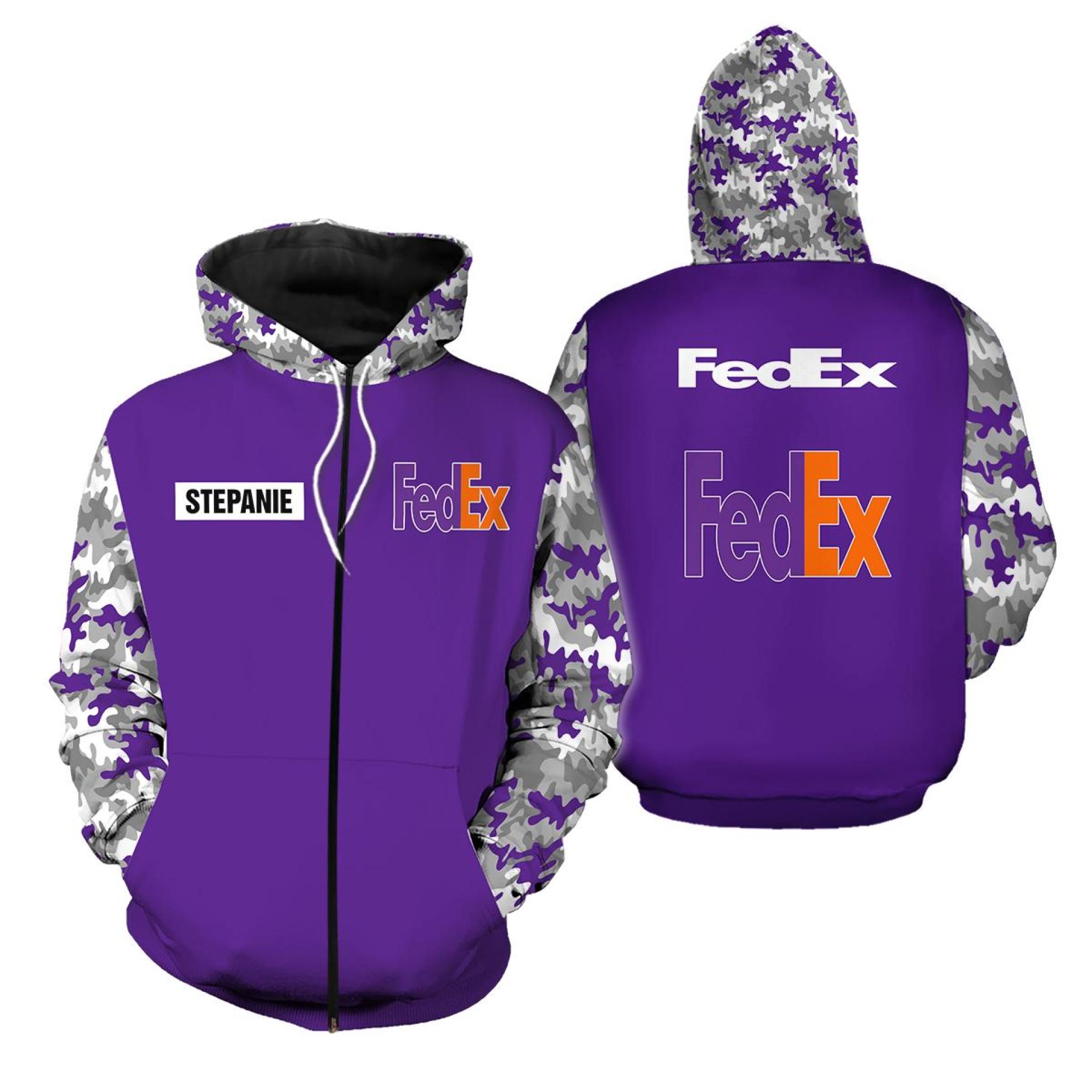 FedEx 3D Zip Hoodie