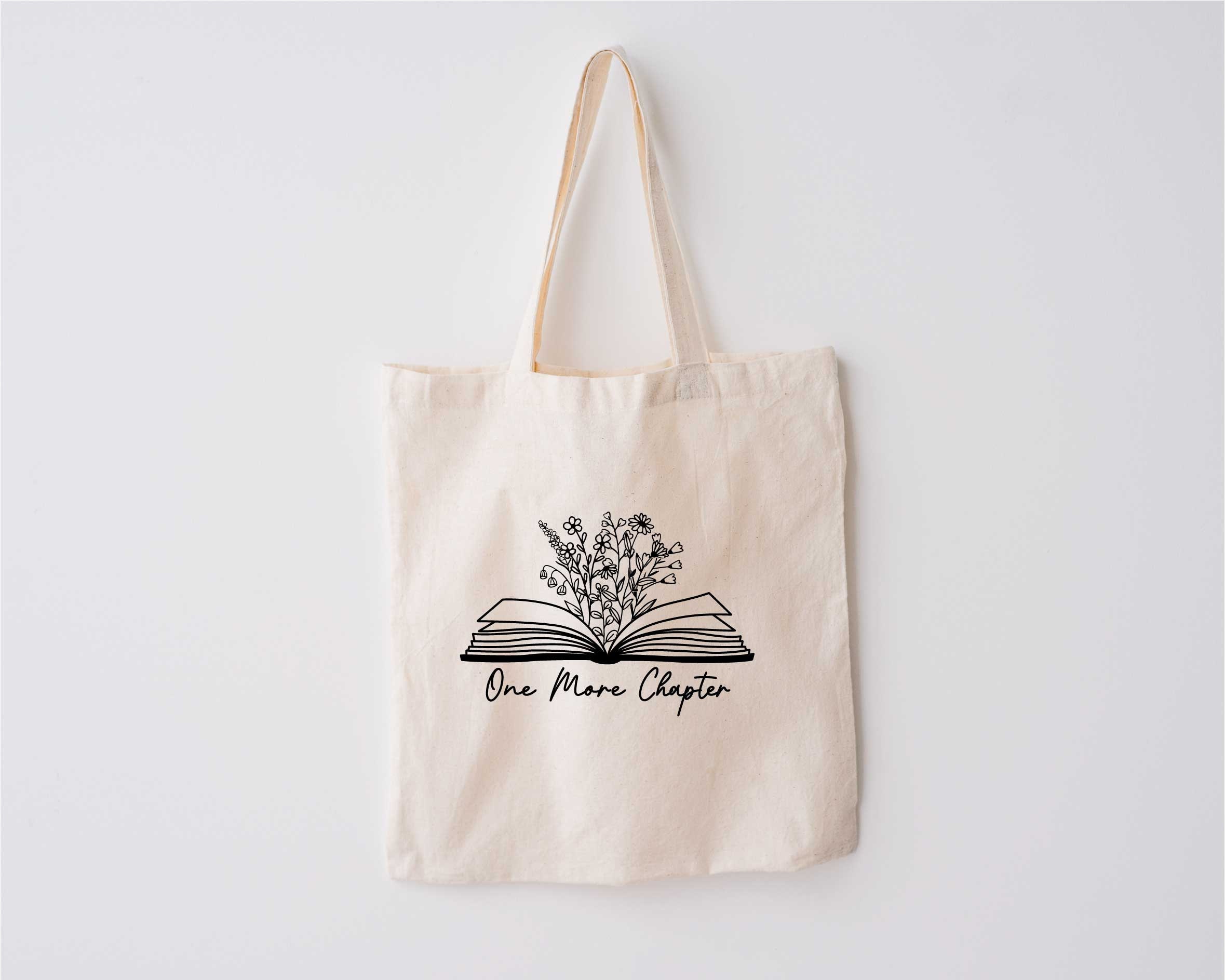 One More Chapter Tote Bag, Book Tote Bag,本を読むのが好きな人 トートバッグ | Printerval  Japan