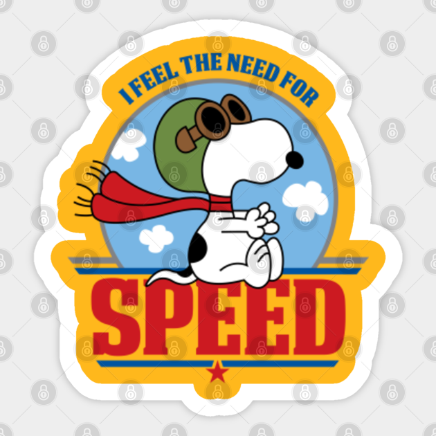 Need for Speed - Snoopy - Sticker