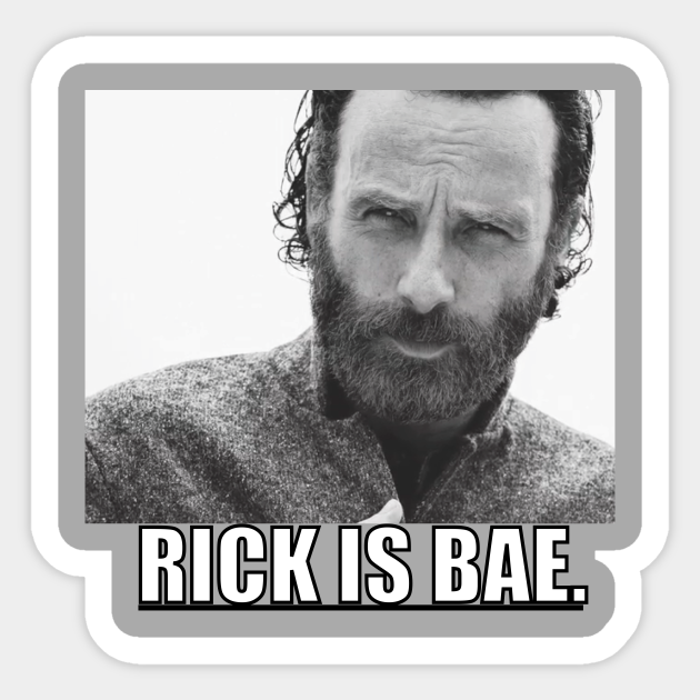 Rick Grimes is Bae. - Salt Bae Meme - Sticker