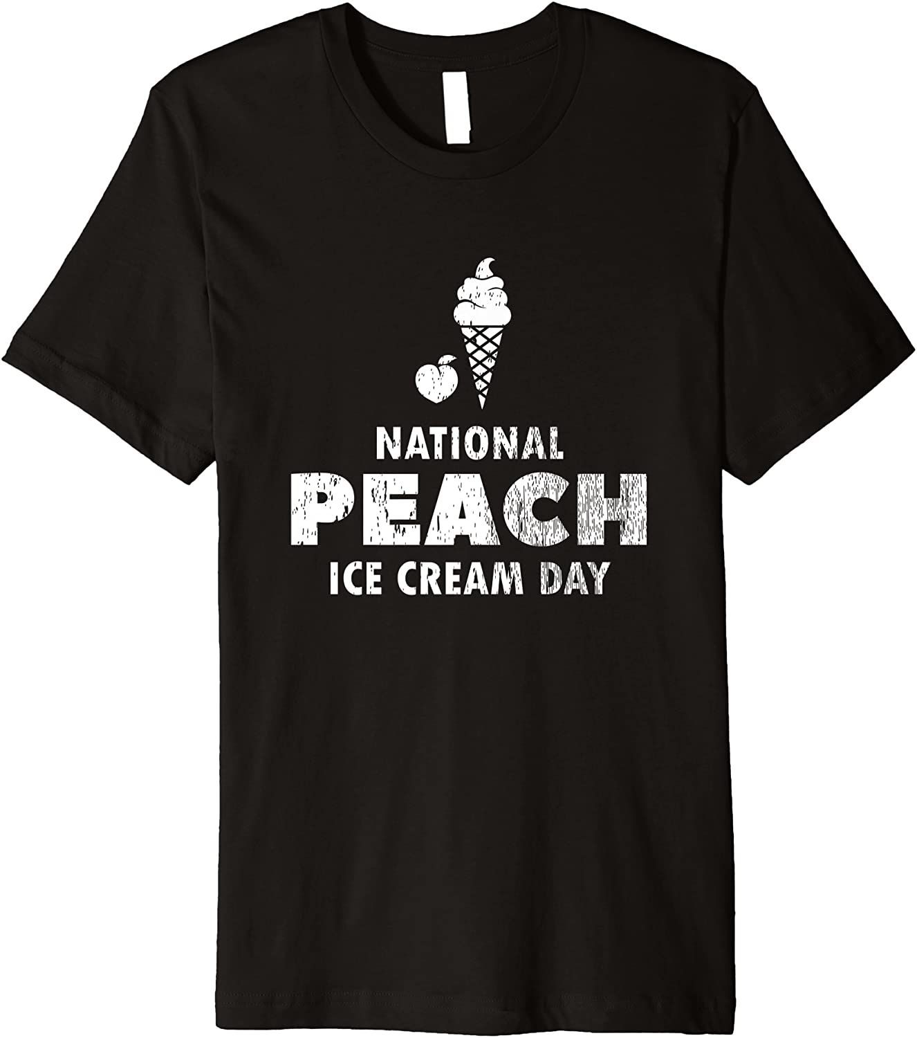 National Peach Ice Cream Day Premium T-Shirt
