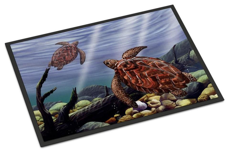 Sea Turtle Door Mat For Family