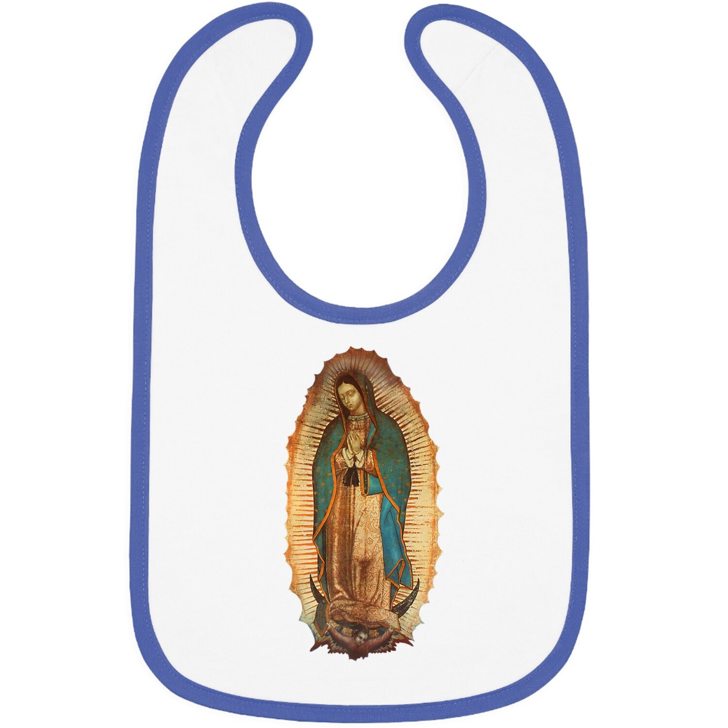 Cowgirl with Virgin of Guadalupe Banner Mousepad 