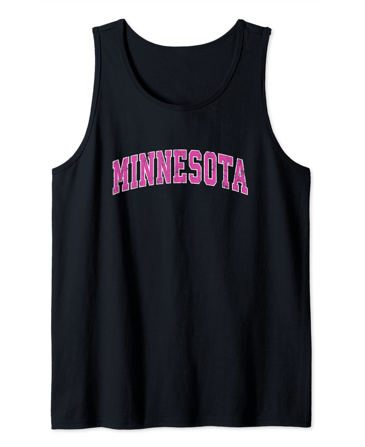 Minnesota Vintage Sports Design Pink Tank Top