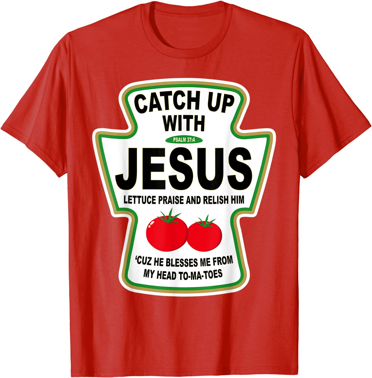 Asser Purple Wolf in sheep's clothing Christian Catch Up With Jesus Ketchup T-Shirt | Printerval Canada