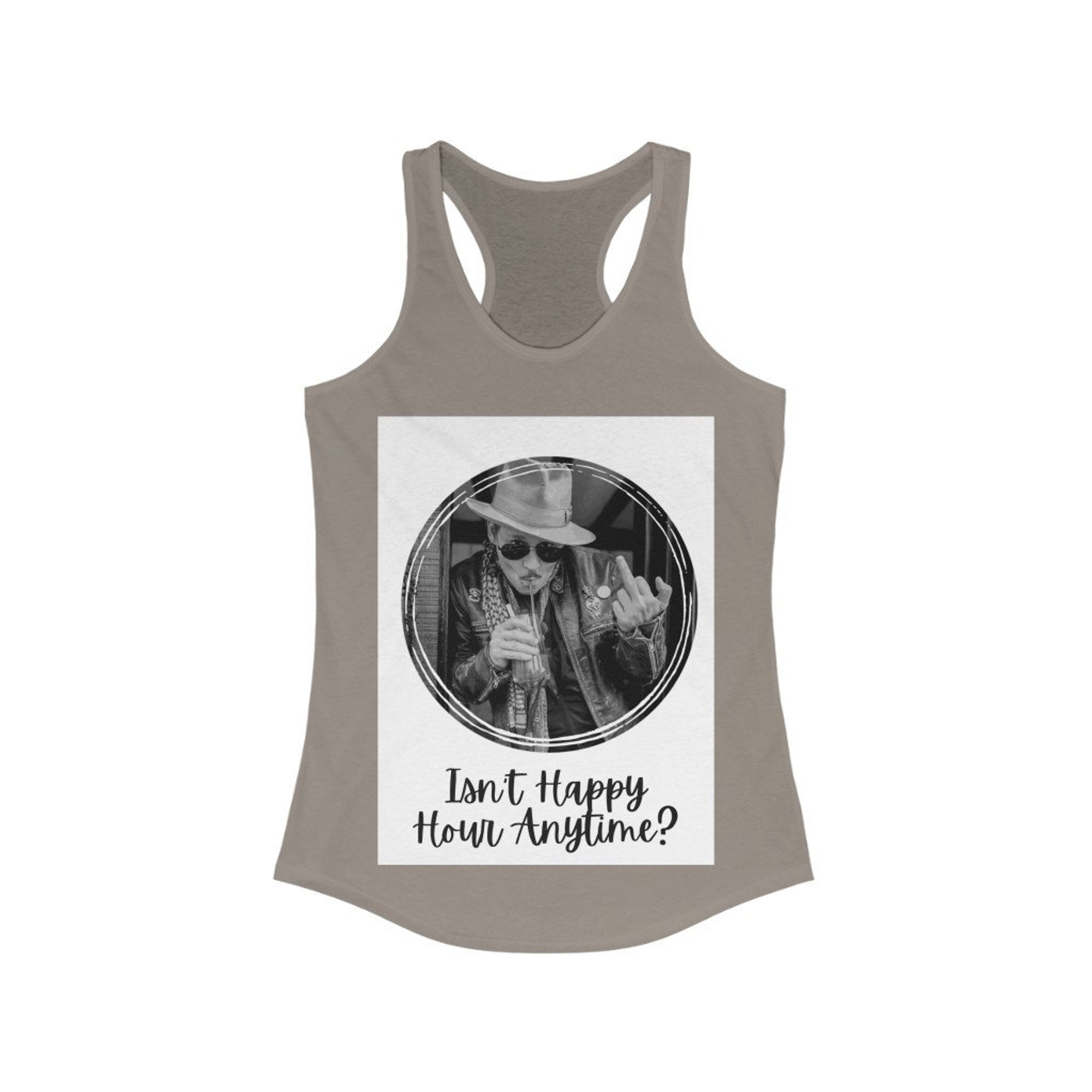 Johnny Depp Isnt Happy Hour Anytime Tank Top